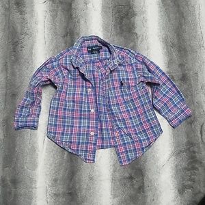 Ralph lauren button up 18 month boys